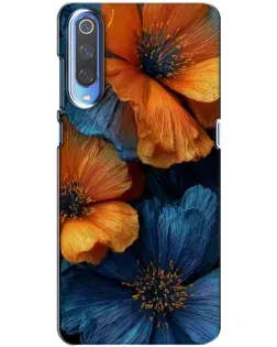 Чохол для Xiaomi Mi 9 з картинкою «Яскрава синьо-помаранчева флора» Чохол для Xiaomi Mi 9 з картинкою «Яскрава синьо-помаранчева флора»