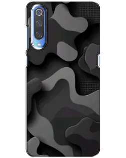 Чохол для Xiaomi Mi 9 з картинкою «Темний абстрактний камуфляж»