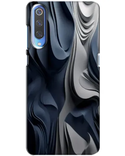 Чехол для Xiaomi Mi 9 с картинкой «Объемные синие складки» Чехол для Xiaomi Mi 9 с картинкой «Объемные синие складки»