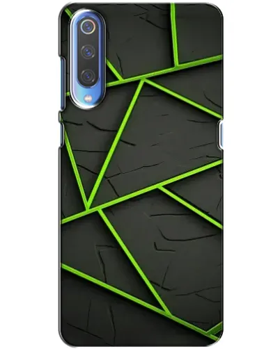 Чехол для Xiaomi Mi 9 с картинкой «Зеленые геометрические линии» Чехол для Xiaomi Mi 9 с картинкой «Зеленые геометрические линии»