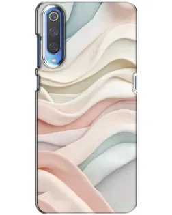 Чехол для Xiaomi Mi 9 с картинкой «Пастельные нежные волны»