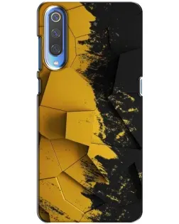 Чехол для Xiaomi Mi 9 с картинкой «Золотые осколки геометрии»