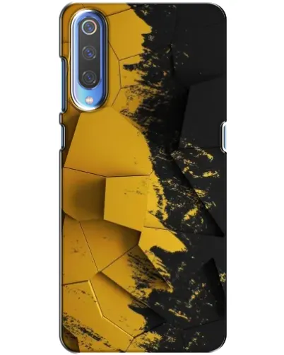 Чехол для Xiaomi Mi 9 с картинкой «Золотые осколки геометрии» Чехол для Xiaomi Mi 9 с картинкой «Золотые осколки геометрии»
