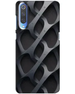 Чехол для Xiaomi Mi 9 с картинкой «Объемное серое плетение»