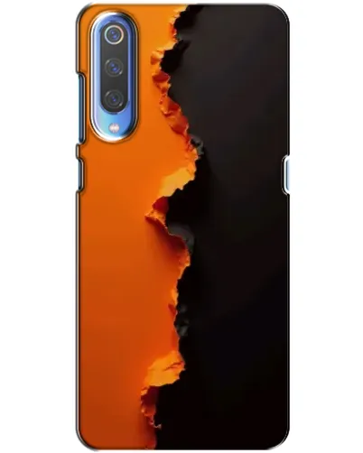 Чехол для Xiaomi Mi 9 с картинкой «Оранжевый разлом» Чехол для Xiaomi Mi 9 с картинкой «Оранжевый разлом»