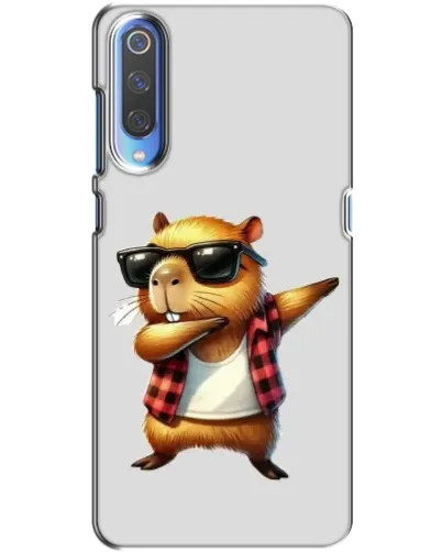 Чехол для Xiaomi Mi 9 с картинкой «Капибара рэпер даб»