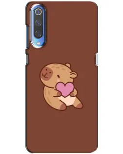 Чехол для Xiaomi Mi 9 с картинкой «Капибара с сердцем» Чехол для Xiaomi Mi 9 с картинкой «Капибара с сердцем»