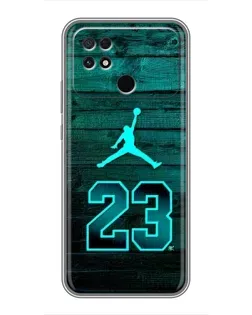 Чехол для Xiaomi POCO C40 с картинкой «Jordan Cyan 23»
