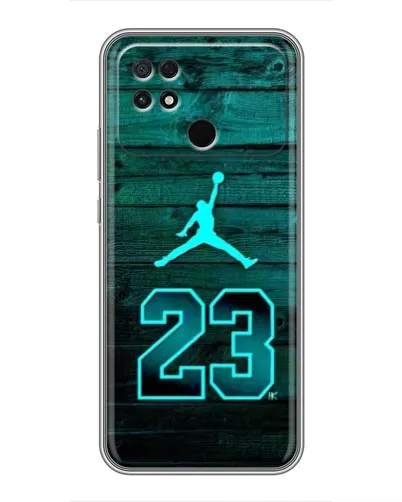 Чехол для Xiaomi POCO C40 с картинкой «Jordan Cyan 23»