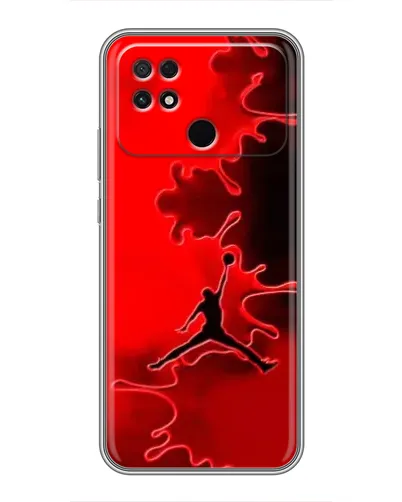 Чехол для Xiaomi POCO C40 с картинкой «Jordan Red Smoke»