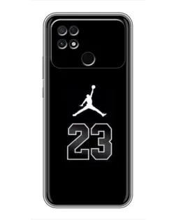 Чехол для Xiaomi POCO C40 с картинкой «Jordan Flight 23»