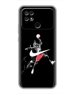 Чехол для Xiaomi POCO C40 с картинкой «Jordan Jumpman»