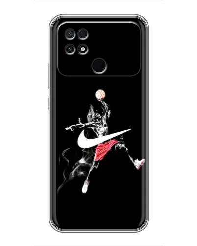 Чехол для Xiaomi POCO C40 с картинкой «Jordan Jumpman»