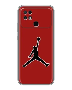 Чехол для Xiaomi POCO C40 с картинкой «Jordan Red Back»