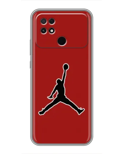 Чехол для Xiaomi POCO C40 с картинкой «Jordan Red Back»