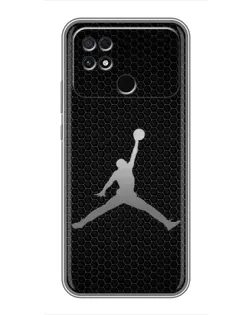Чехол для Xiaomi POCO C40 с картинкой «Jordan Dark Carbon»