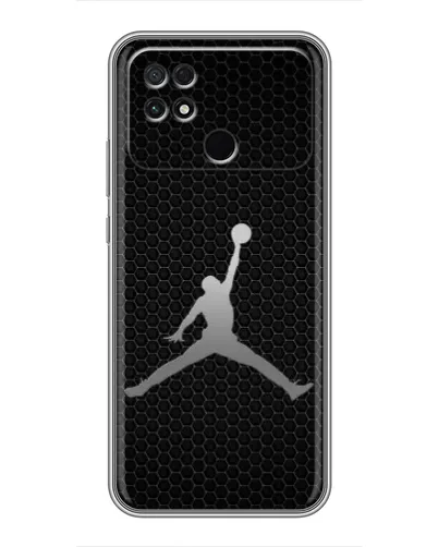 Чехол для Xiaomi POCO C40 с картинкой «Jordan Dark Carbon»