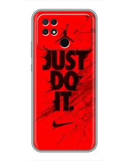 Чехол для Xiaomi POCO C40 с картинкой «Nike Just Do It»