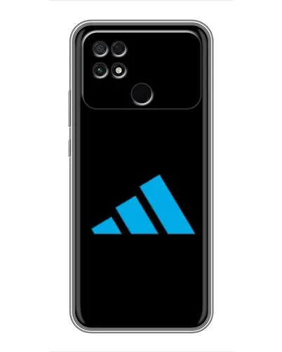 Чехол для Xiaomi POCO C40 с картинкой «Adidas Cyan Logo»