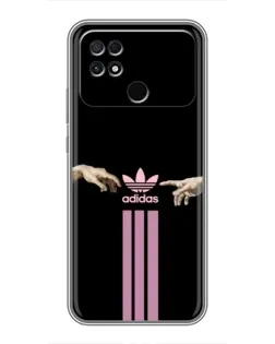 Чехол для Xiaomi POCO C40 с картинкой «Adidas Hands»