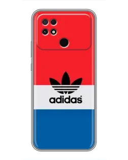 Чехол для Xiaomi POCO C40 с картинкой «Ретро блоки Adidas»