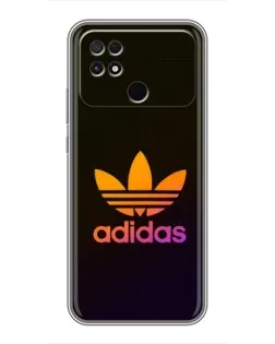 Чехол для Xiaomi POCO C40 с картинкой «Градиент Adidas»