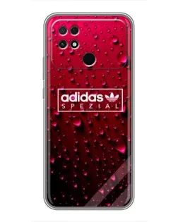 Чехол для Xiaomi POCO C40 с картинкой «Adidas Gold Marble»