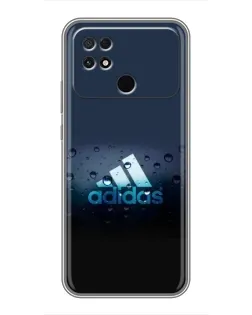 Чехол для Xiaomi POCO C40 с картинкой «Adidas Water Drops»