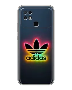 Чехол для Xiaomi POCO C40 с картинкой «Неоновый Adidas»