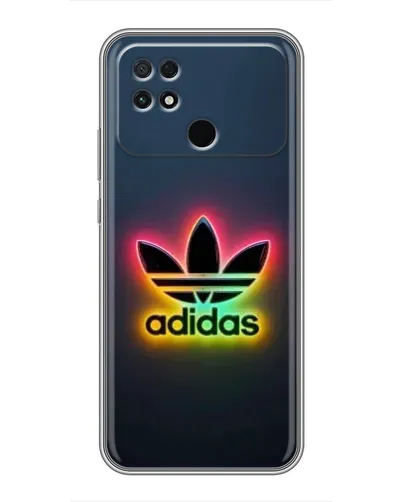 Чехол для Xiaomi POCO C40 с картинкой «Неоновый Adidas»