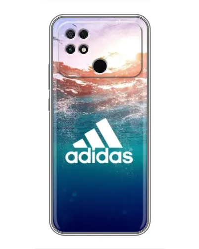 Чехол для Xiaomi POCO C40 с картинкой «Океанская глубина адидас»