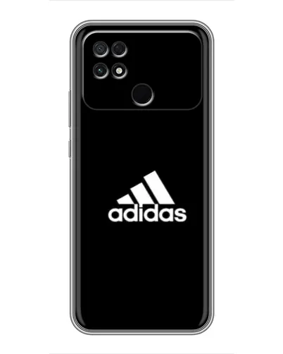 Чехол для Xiaomi POCO C40 с картинкой «Черная классика Adidas»