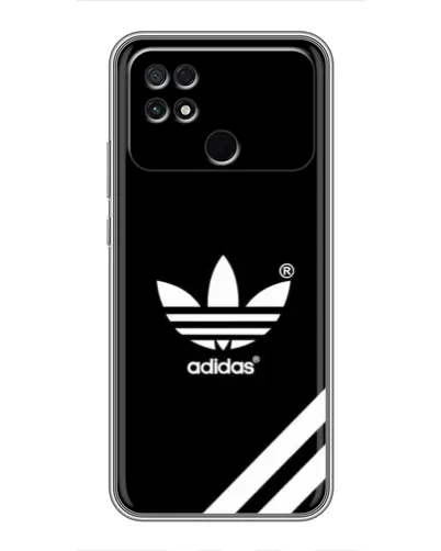 Чехол для Xiaomi POCO C40 с картинкой «Adidas с диагональными полосами»