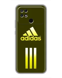 Чехол для Xiaomi POCO C40 с картинкой «Оливковый градиент Adidas»