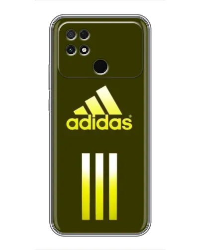 Чехол для Xiaomi POCO C40 с картинкой «Оливковый градиент Adidas»