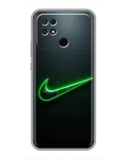 Чехол для Xiaomi POCO C40 с картинкой «Неоновый контур Nike» Чехол для Xiaomi POCO C40 с картинкой «Неоновый контур Nike»
