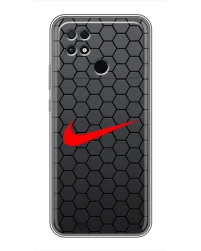 Чехол для Xiaomi POCO C40 с картинкой «Nike — карбоновая сетка» Чехол для Xiaomi POCO C40 с картинкой «Nike — карбоновая сетка»