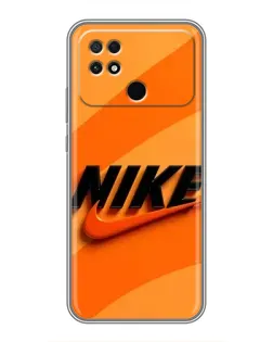 Чехол для Xiaomi POCO C40 с картинкой «Оранжевый драйв Nike» Чехол для Xiaomi POCO C40 с картинкой «Оранжевый драйв Nike»