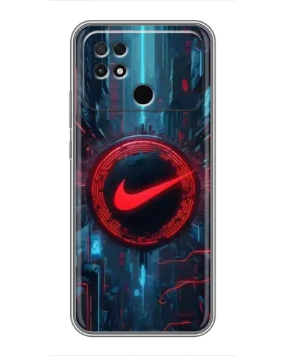 Чехол для Xiaomi POCO C40 с картинкой «Техногенный стиль Nike» Чехол для Xiaomi POCO C40 с картинкой «Техногенный стиль Nike»