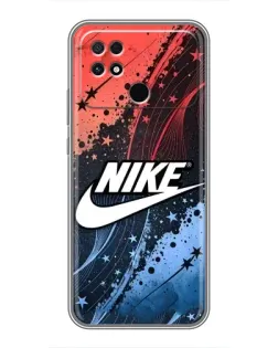 Чехол для Xiaomi POCO C40 с картинкой «Градиентный принт Найк»