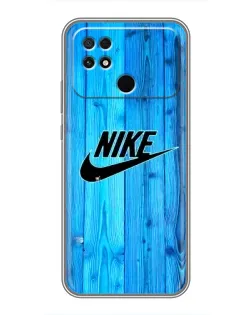 Чехол для Xiaomi POCO C40 с картинкой «Голубое дерево Nike»
