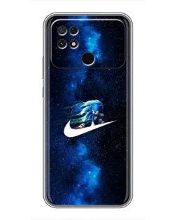 Чехол для Xiaomi POCO C40 с картинкой «Звездный путь Nike»
