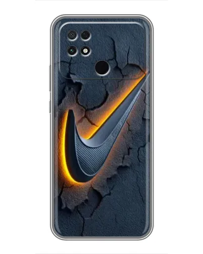 Чехол для Xiaomi POCO C40 с картинкой «Объемный логотип Найк» Чехол для Xiaomi POCO C40 с картинкой «Объемный логотип Найк»