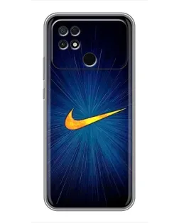 Чохол для Xiaomi POCO C40 з картинкою «Синій пульс Nike»