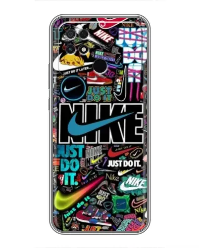 Чохол для Xiaomi POCO C40 з картинкою «Яскравий колаж Nike» Чохол для Xiaomi POCO C40 з картинкою «Яскравий колаж Nike»