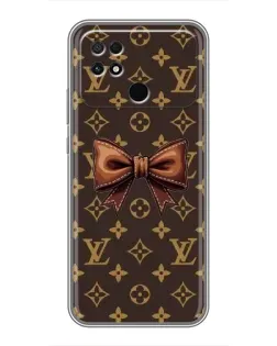 Чехол для Xiaomi POCO C40 с картинкой «LV с бантом»