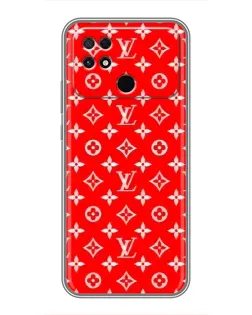 Чехол для Xiaomi POCO C40 с картинкой «Яркий паттерн LV»