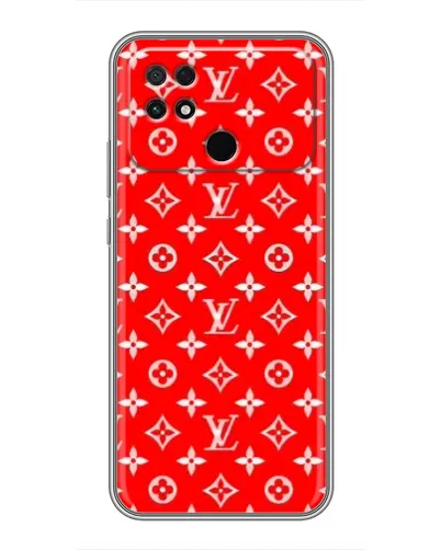 Чехол для Xiaomi POCO C40 с картинкой «Яркий паттерн LV»