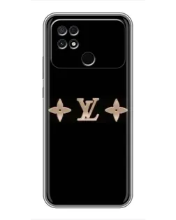 Чехол для Xiaomi POCO C40 с картинкой «Louis Vuitton — минимализм»