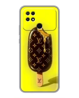 Чехол для Xiaomi POCO C40 с картинкой «Мороженое от LV»